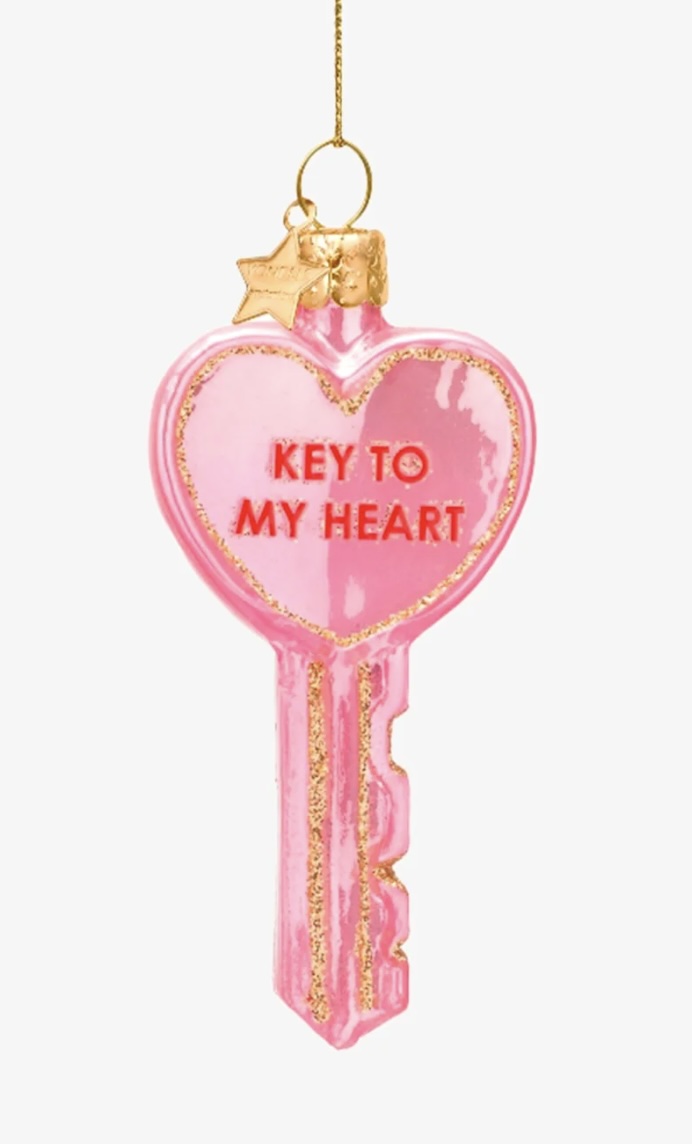 Key to my Heart kersthanger